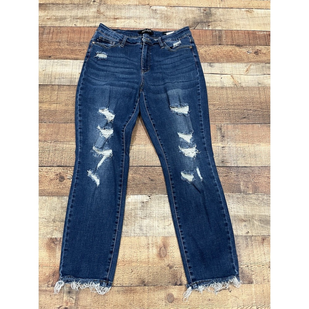 Judy Blue Boyfriend Fit Jeans Womens‎ 11/30 Distressed Destroyed (2013)